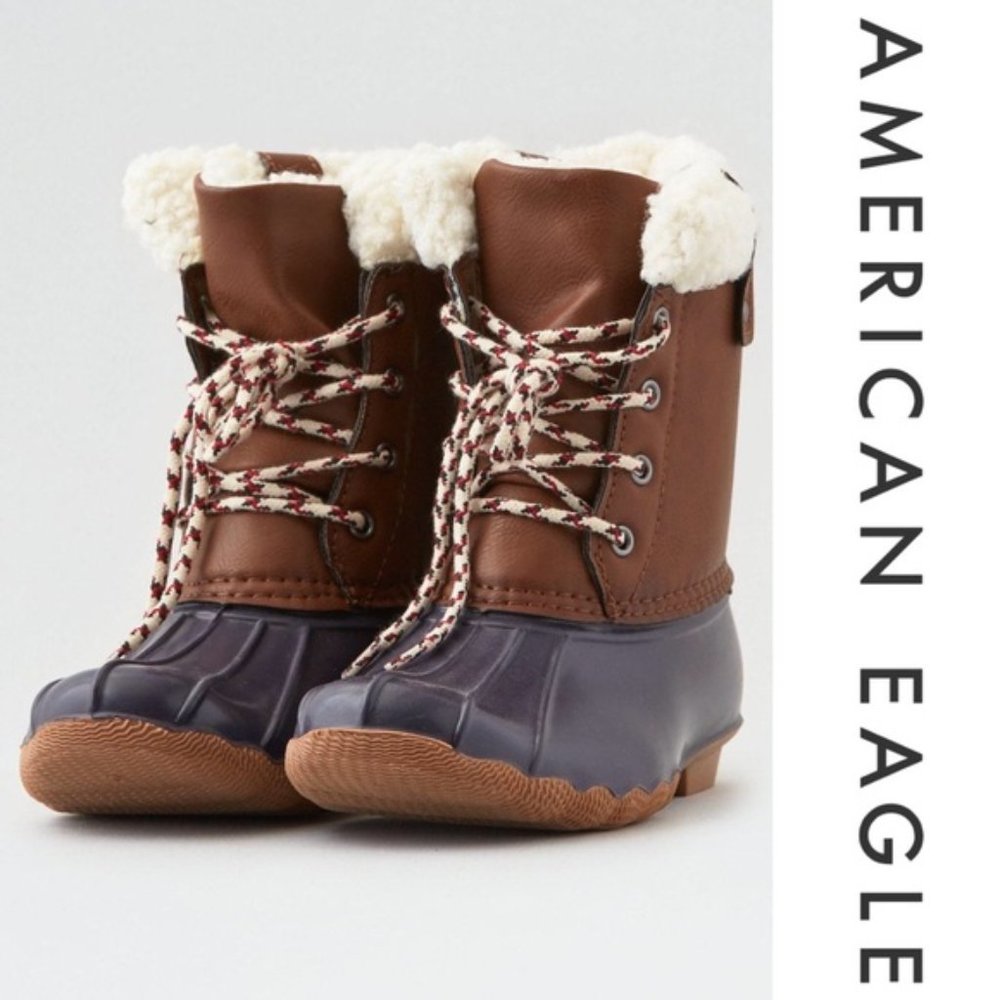 Warm Sherpa Lined Duck Boots